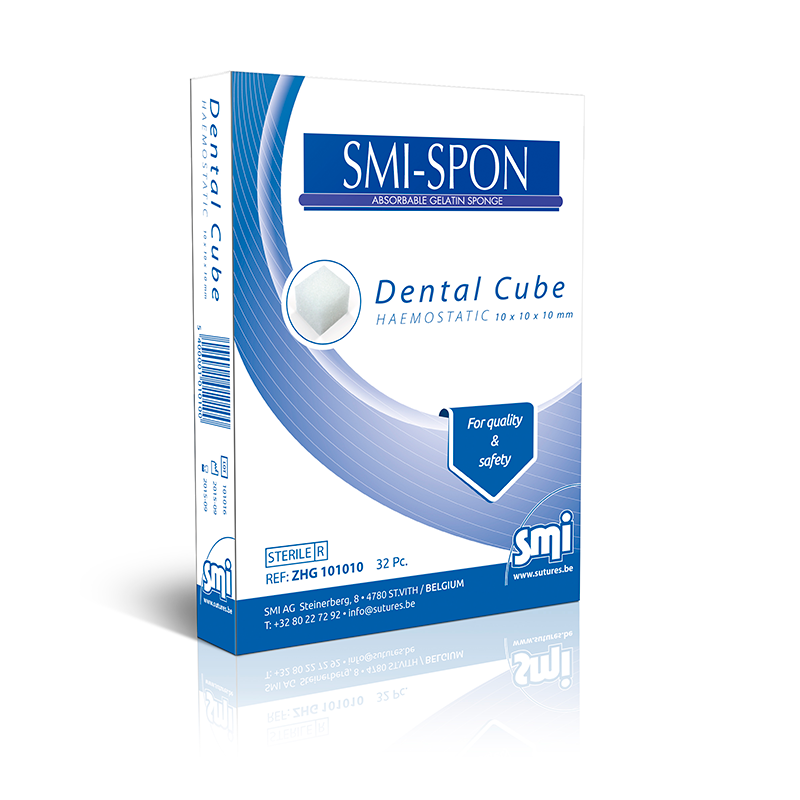 SMI-SPON DENTAL CUBE 32 kpl (10x10x10 mm)