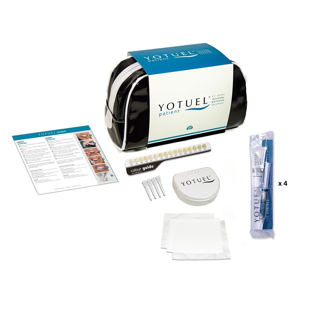 YOTUEL® Patient Kit 16% CP 4 x 2,5 ml tuplaruiskua + Yotuel-tahna + laukku