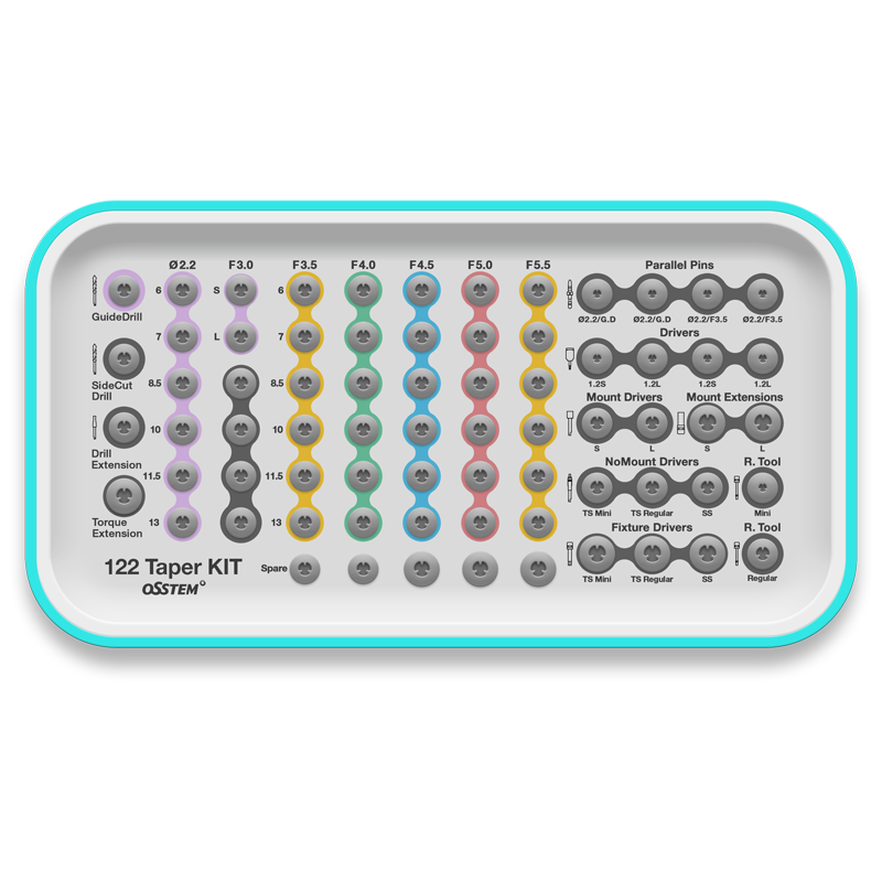 Osstem 122 Taper Kit CO122TPK