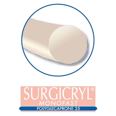 [16101516] SMI Surgicryl® Monofast DS-16 5-0 3/8 75 cm 12 kpl 