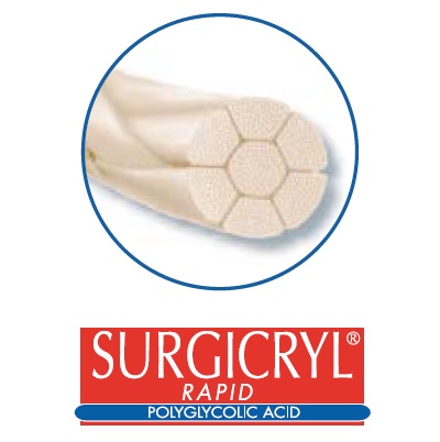 [14101516] Surgicryl® Rapid DS-16 5-0 3/8 75 cm 12 kpl