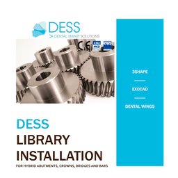 DESS 3Shape, Exocad, DW CAD-kirjastot